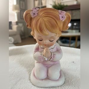🎀Vintage Lefton Girl Praying Nightlight